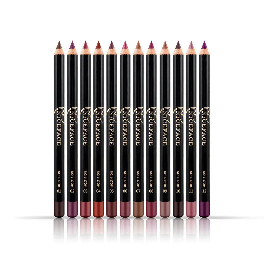 Ktouler Matte Lip Liner Pencil Set - 12