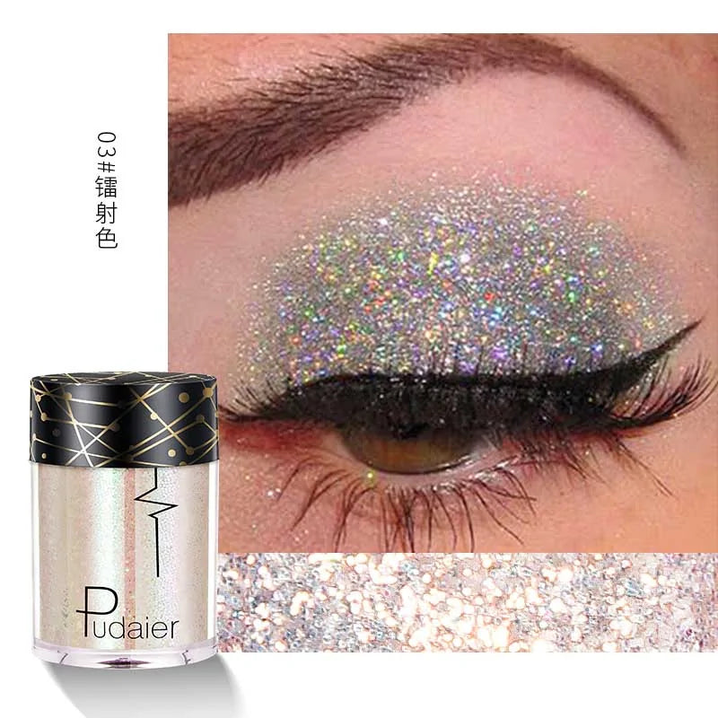 Pudaier Shimmer Holographic Sequins Glitter Tattoo