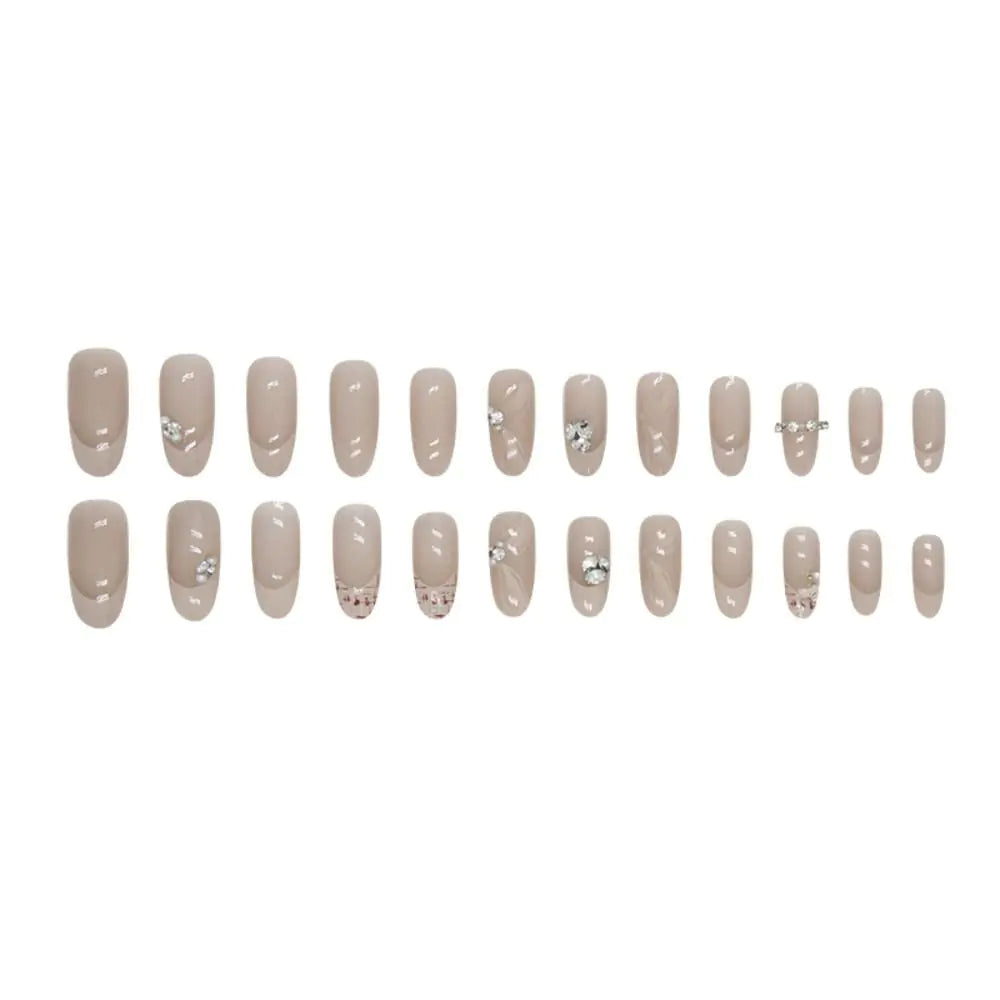 24-piece  Black Star Press On Nails Set